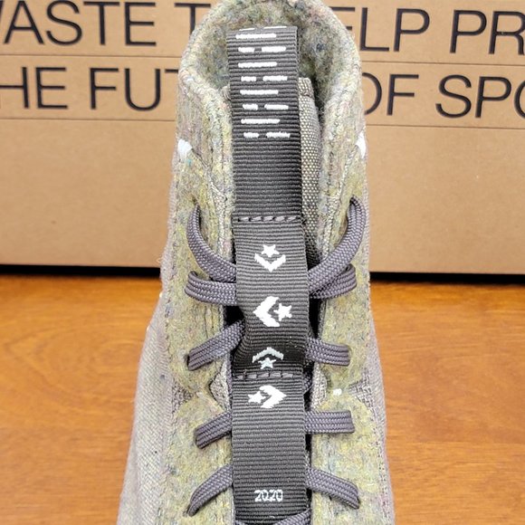 Converse Mens CTAS Crater Hi Canvas Renew 169417C Yellow/Carbon Jasper - Picture 8 of 13